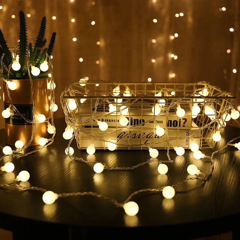 【現貨】LED造型燈 圓球燈 圓球燈串 造型燈串 LED燈 串燈 慶祝 佈置 背景布配燈 聖誕節燈