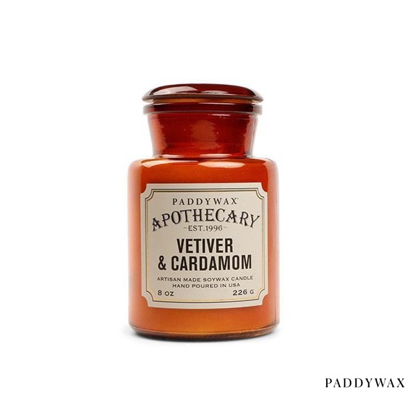 GOODFORIT/美國Paddywax Apothecary Vetiver&Cardamom豆蔻香根草復古香氛蠟燭