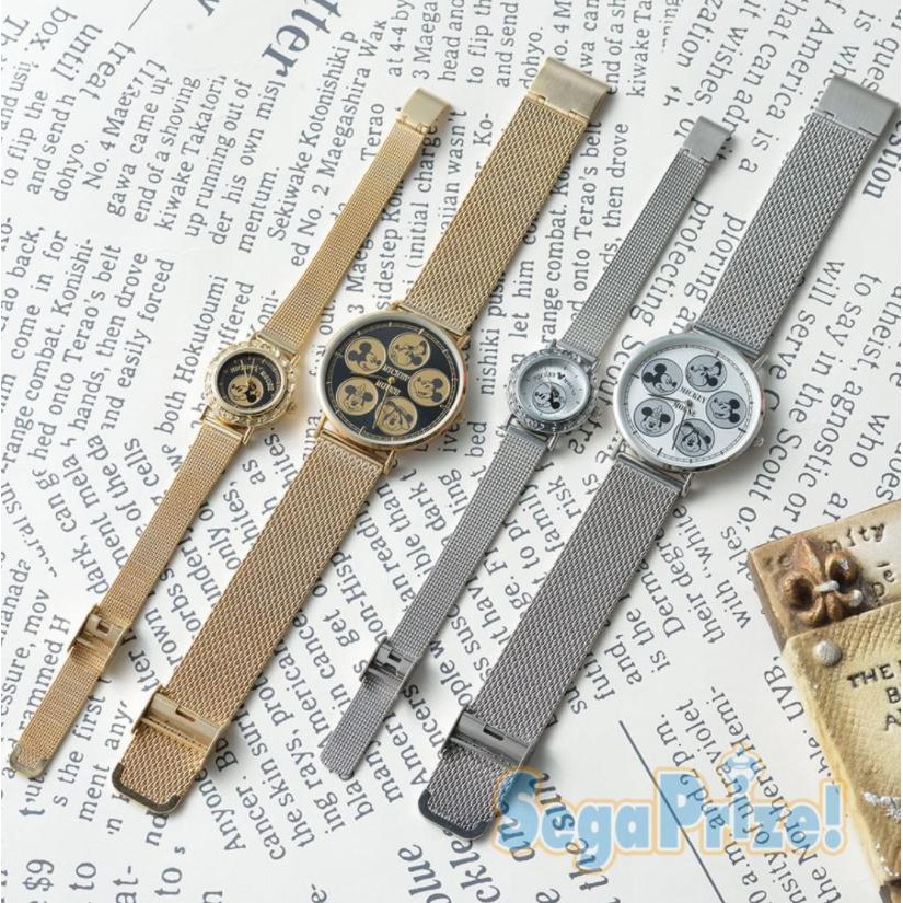 日本正版 SEGA 迪士尼米奇金屬手錶 共四款