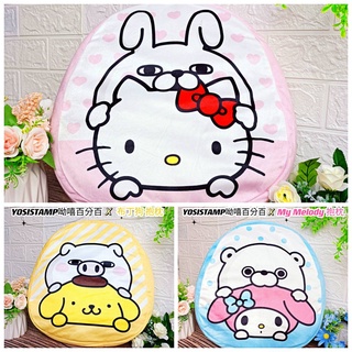 正版【YOSISTAMP呦嘻百分百X三麗鷗SANRIO CHARACTERS 抱枕】Hello kitty 布丁狗 枕頭