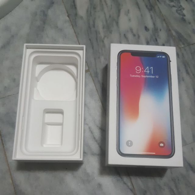 apple iphone x 64g 太空灰 原廠 空盒 盒子