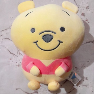 正版 有雷標 迪士尼 維尼家族 軟QQ 系列 12吋 維尼熊 娃娃 玩偶 填充臺灣棉花 Winnie in Pooh