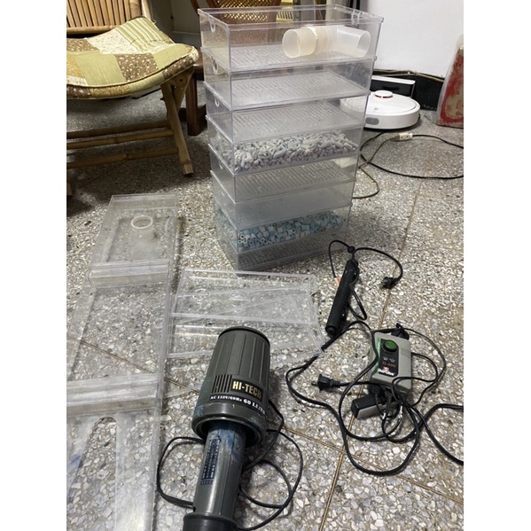 退坑出售二手三呎魚缸過濾組