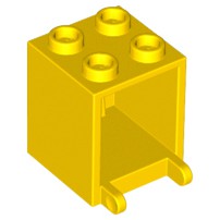 樂高 LEGO 黃色 2x2x2 箱子 信箱 郵箱 門扇 容器 4345 城市 Yellow Container Box