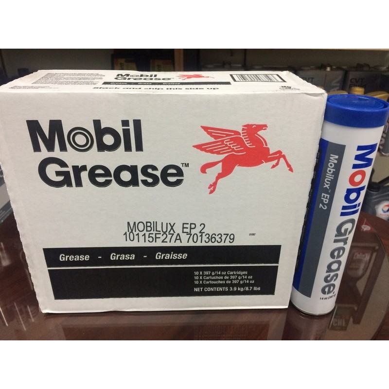 【MOBIL 美孚】Mobilux、EP-2、鋰基耐壓潤滑脂、10條/箱【軸承、培林-潤滑用】美國進口