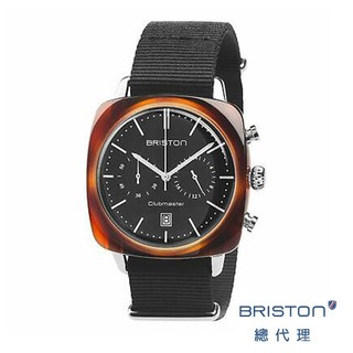 BRISTON 手工 復古方糖錶 黑色 錶盤 尼龍錶帶 玳帽框 文青款 手錶 文青風 女錶 手錶 男錶 3637