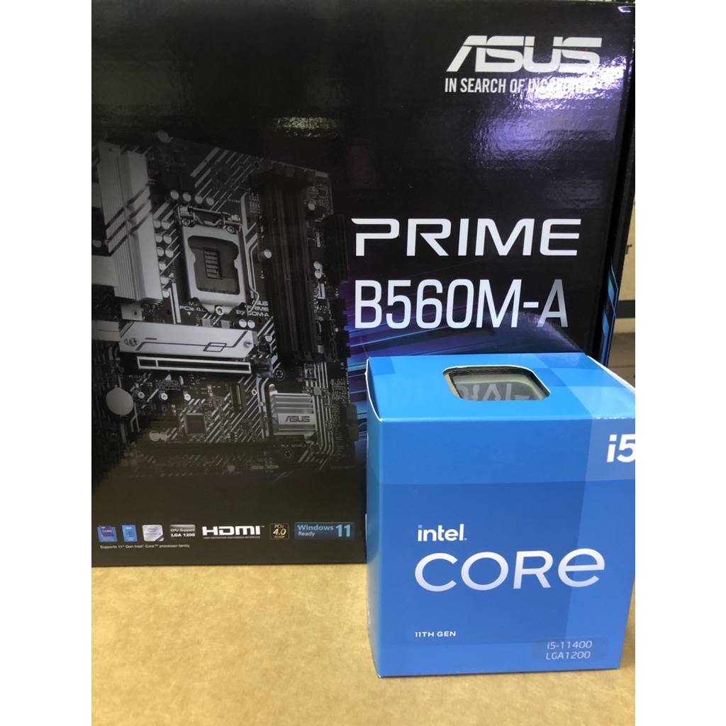 ★TOP 全新 intel i5-11400 i3-10105 + 華碩 B560M-A 微星 B560M PRO