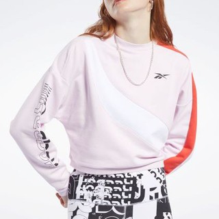 REEBOK CLASSICS LOGO TEE 女款 針織 衛衣 經典 T恤 潮流 長袖T 粉色 FJ2716