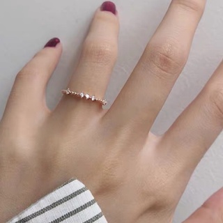 《現貨》香港正生純銀 時尚流星純銀戒指 一線戒 超美氣質款 流行飾品 純銀戒指 鑽戒指 禮物 疊戴 星鑽線戒