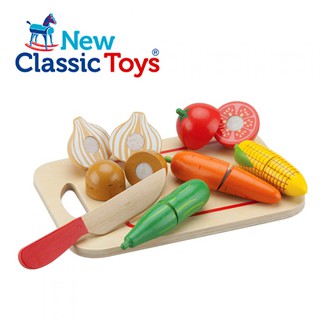 荷蘭 New Classic Toys 木製廚具 - 蔬食切切樂8件組