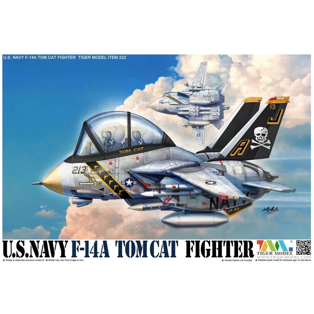 【小短腿玩具世界】TIGER MODEL 222 蛋機 美國海軍 F-14A 雄貓 戰鬥機