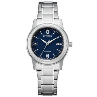 CITIZEN星辰錶 FE1220-89L PAIR系列 簡約時尚光動能腕錶/藍面 30mm