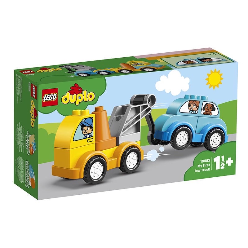 ～薰之物～💯附發票 LEGO 樂高 積木 10883 我的第一台拖吊車 樂高積木 Duplo 得寶 幼兒系列 11pcs