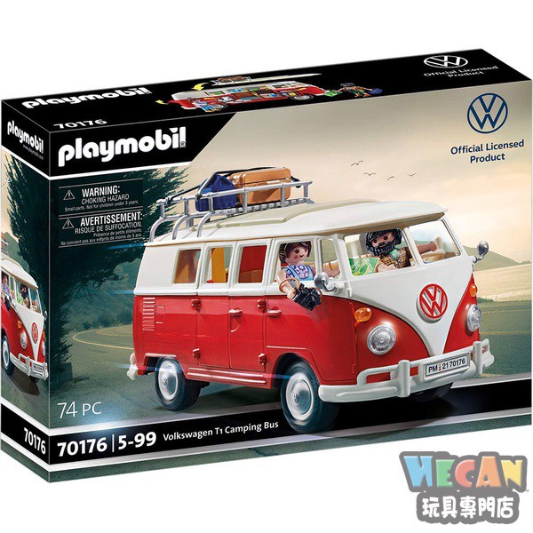 福斯露營車Volkswagen T1 (playmobil摩比人) 70176