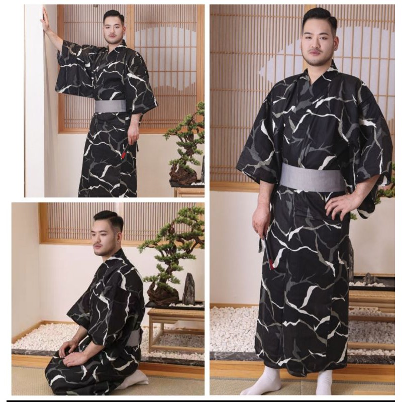 男和服出租新郎服結婚尾牙變裝萬聖節服裝cos 浴衣日本傳統和服武士服劍道男和服羽織 蝦皮購物