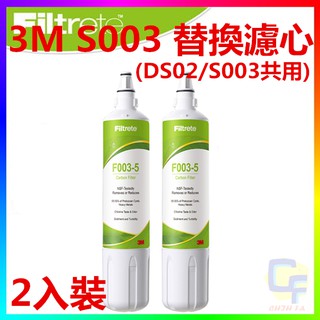 {CF舖}3M S003 DIY淨水器替換濾心2入裝(DS02/DS03/S003共用)