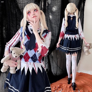 【臺灣 出貨】✹▲❀萬聖節 cos服裝 女 大人 cosplay 服裝 恐怖吸血鬼 血腥服 學生制服 成人 殭屍 鬼娃娃