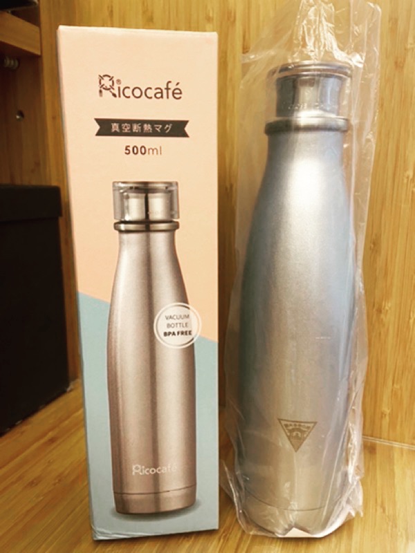［RICO瑞可］全新 星河銀色 不鏽鋼高真空流線易開瓶LV-500 保溫瓶 水瓶 水壺