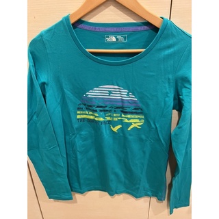 特價The North Face 美國北臉 女 長袖T-Shirt 海島綠 CZE0EY3 彈性透氣