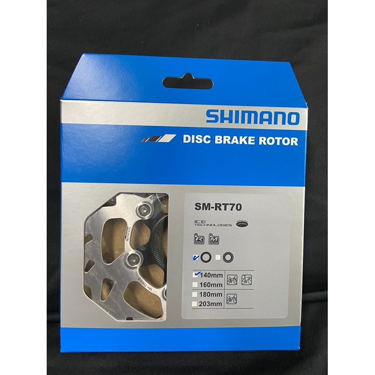 『時尚單車』SHIMANO SM-RT70 中心鎖入式散熱碟盤 /105/SLX 中央式碟盤 (Ice) 140mm