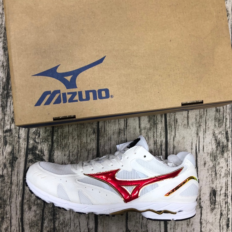 Mizuno 美津濃 馬拉松鞋 路跑鞋 Wave Spacer 白紅 J1GA147562 日本製