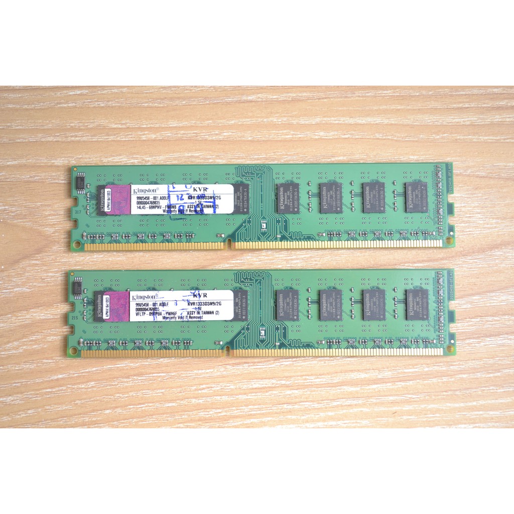 金士頓 Kingston 2G DDR3 1333 桌上型記憶體 雙面顆粒
