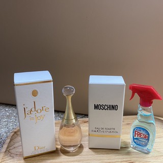 ［香水］Dior J’adore in joy 5ml + MOSCHINO FRESH 5ml 女性淡香水 小香