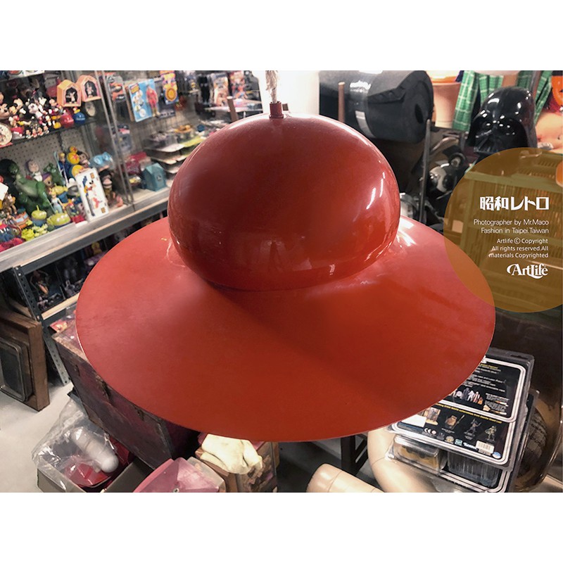 ArtLife @ 昭和レトロ 70s アクリル UFO照明 喫茶店 電傘 普普風 日本古董 鐵殼 飛碟 老吊燈