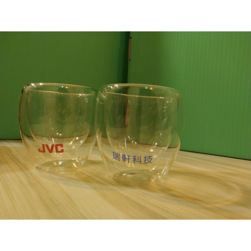JVC(瑞軒科技)雙層隔熱玻璃杯(2入)、水杯、茶杯、杯子