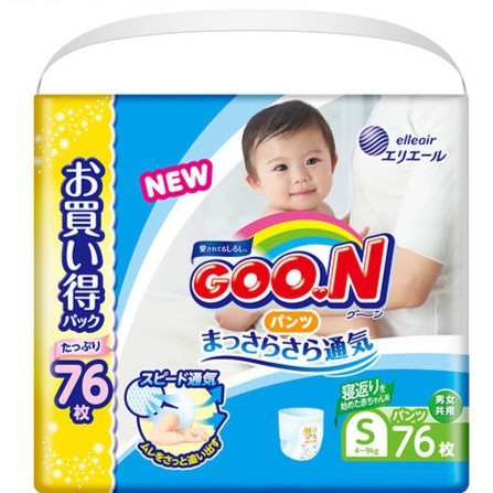 大王GOO.N 日本境內版尿布 ✨增量版✨ 阿福狗 跳跳褲 拉拉褲 尺寸S/褲型(76片)