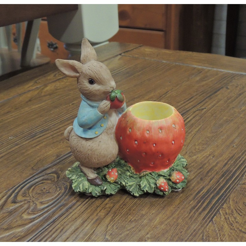 《溫馨小舖 J&amp;J Store》英國童話故事-英國童話故事-彼得兔牙籤罐 彼得兔擺飾 牙籤瓶 比得兔擺飾 餐桌擺飾