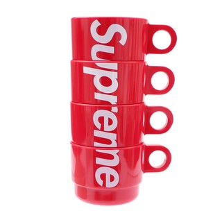 【紐約范特西】現貨 Supreme Stacking Cups (Set of 4) 紅色堆疊杯/咖啡杯/茶杯