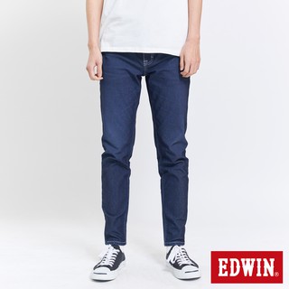 EDWIN 男款 JERSEYS EJ6冰河玉錐形褲(酵洗藍)