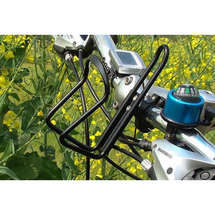 車輛騎行飲料架 機車配件 電動自行車改裝裝飾 踏板自行車飲料籠 保持架鋁合金飲料架 帶夾子