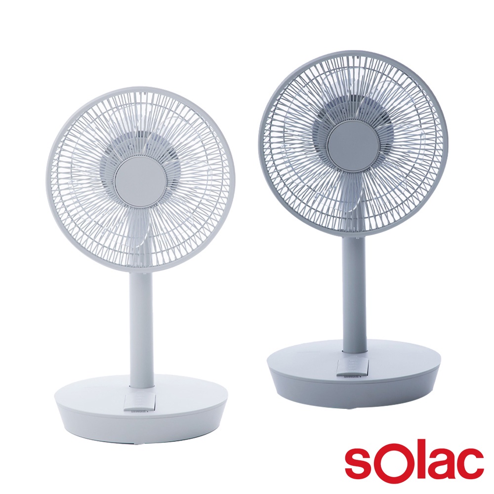 【西班牙SOLAC】10吋DC無線行動風扇 SFT-F07(白色/灰色)