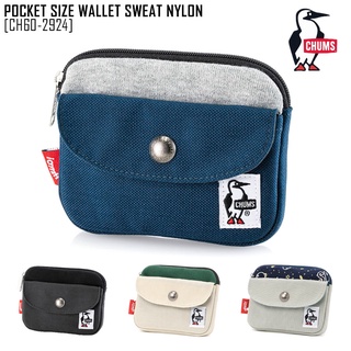 =CodE= CHUMS POCKET WALLET SWEAT NYLON 帆布零錢包(黑灰) CH60-2924