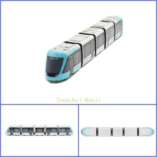 新北捷運淡海輕軌列車 鐵支路5節迴力小列車 迴力車 火車玩具 壓克力盒裝 QV072T1 TR台灣鐵道