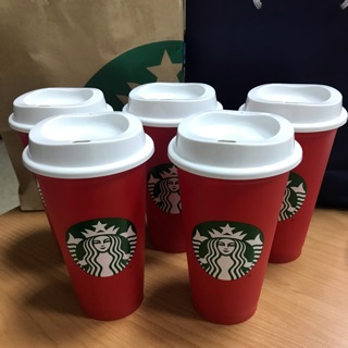 全新現貨Starbucks星巴克2019歐洲限定 紅色聖誕節版白女神Kermit 16oz 隨行杯 環保杯