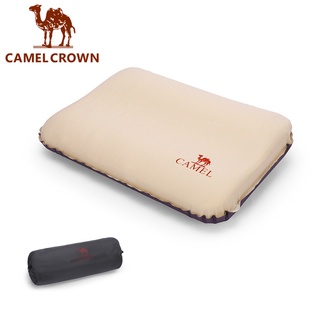 CAMEL CROWN駱駝​ 戶外露營充氣枕頭 3D倣乳膠枕 野營舒適地墊枕