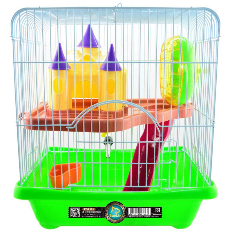寶麟-夢幻城堡鼠籠-中平倉鼠籠 寵物籠 鼠用品 鼠屋 雙層鼠籠 三線鼠一線鼠等適用PDA101 【佳恩寵物 】