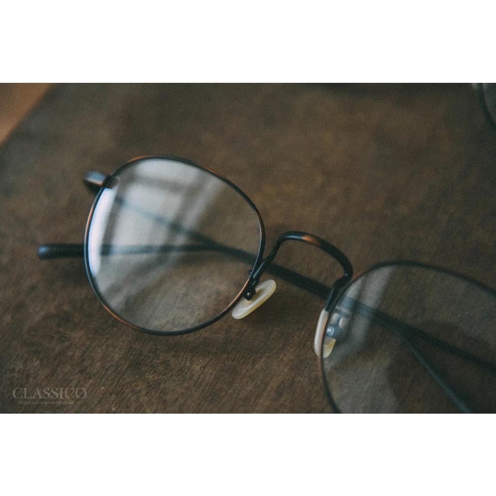 CLASSICO T7 C2 (古銅) 眼鏡屋 鈦金屬 復古框 純鈦 文青 膠框 手工眼鏡 金屬眼鏡 手造眼鏡 眼鏡男子