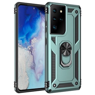 【軍工防摔】三星 Galaxy S21 Ultra Plus S21+ 5G 手機殼 磁吸車用支架 指環保護殼 盔甲殼