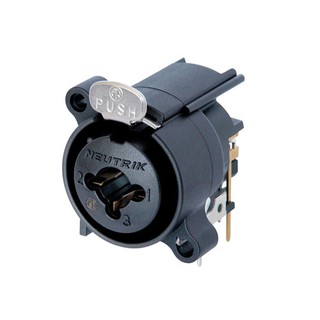 【老羊樂器店】NEUTRIK NCJ6FA-H 三芯 卡農頭 XLR 6.3 兩用 組合插座 彈簧鎖固定 水平安裝面板