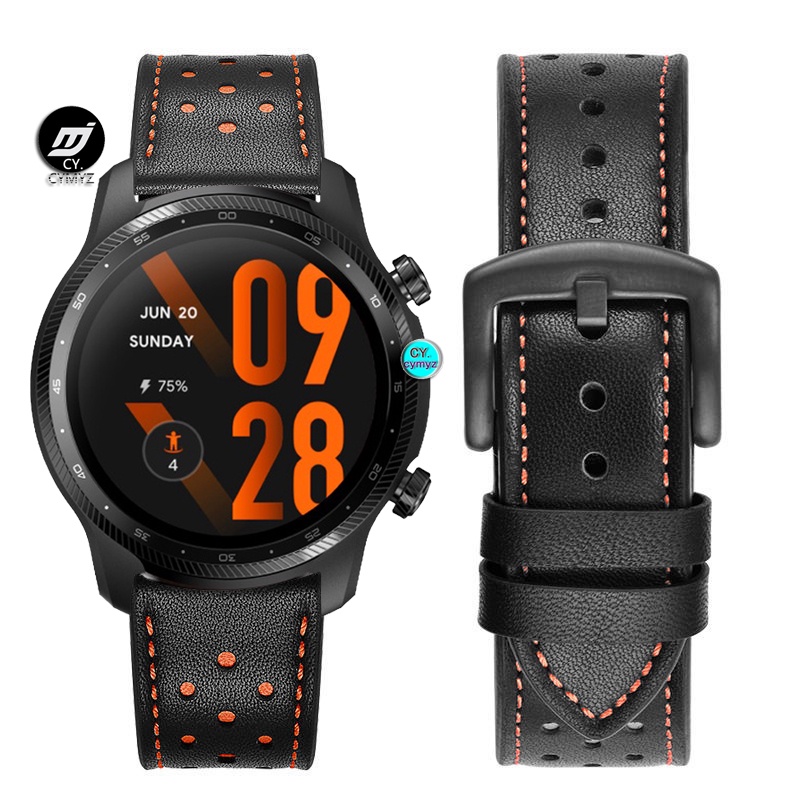 Ticwatch Pro 3 Ultra GPS 錶帶 皮革錶帶 Ticwatch E2 / Pro 3 錶帶 運動腕帶