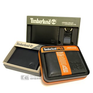 🇺🇸Timberland專櫃正品 天伯倫皮夾 黑色牛皮附零錢袋+鑰匙圈禮盒🎁 男皮夾 男生短夾 男用皮夾