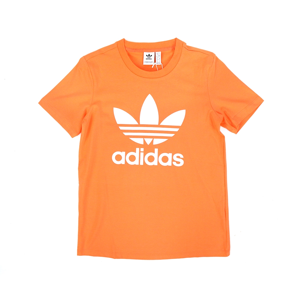 ADIDAS TREFOIL 三葉草LOGO 女短袖上衣 FM3295 橘