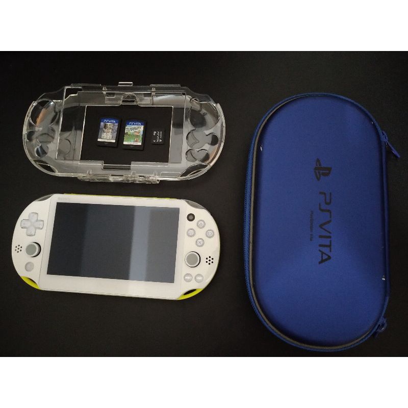二手PS Vita 2007主機青檸白+8G記憶卡+兩張無盒遊戲片