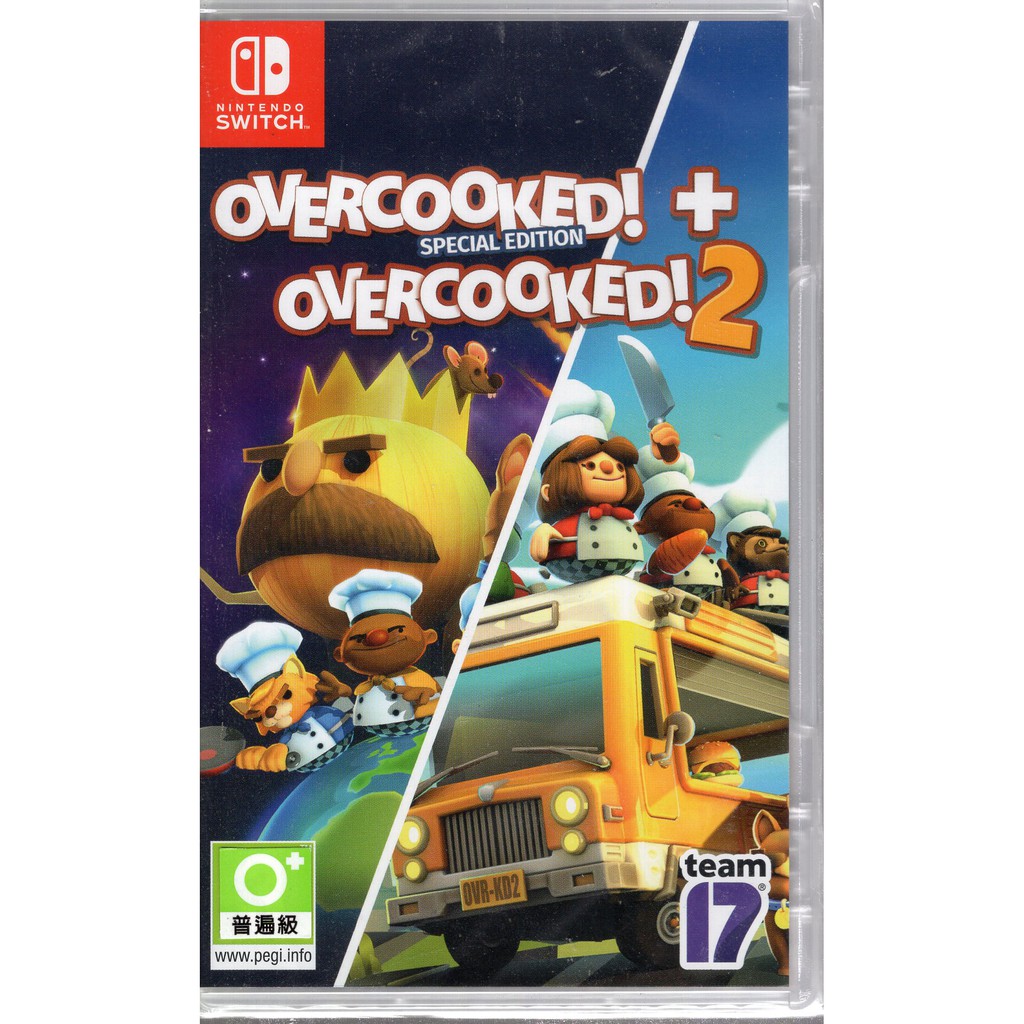 Switch遊戲 NS 煮過頭 1+2合輯 Overcooked 中英文版【魔力電玩】