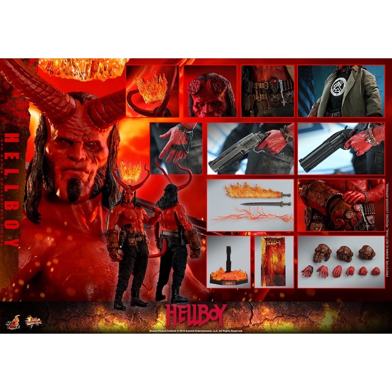 【模幻力量】Hot Toys 現貨《地獄怪客：血后的崛起》MMS527 地獄怪客 Hellboy 1/6比例珍藏人偶