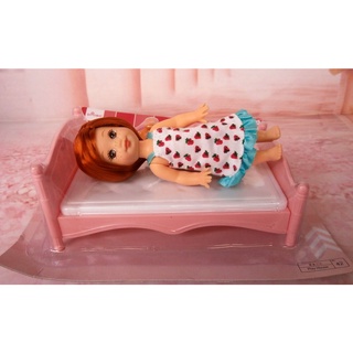 小禎雜貨 安全玩具 娃娃屋配件 莉卡娃娃妹妹的小床 床 小咪咪 mimi 小凱莉 美紀 真紀的床組 不含娃娃